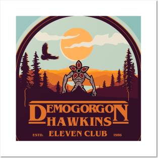 Stranger Things: Demogorgon Hawkins - Eleven Club 1986 Posters and Art